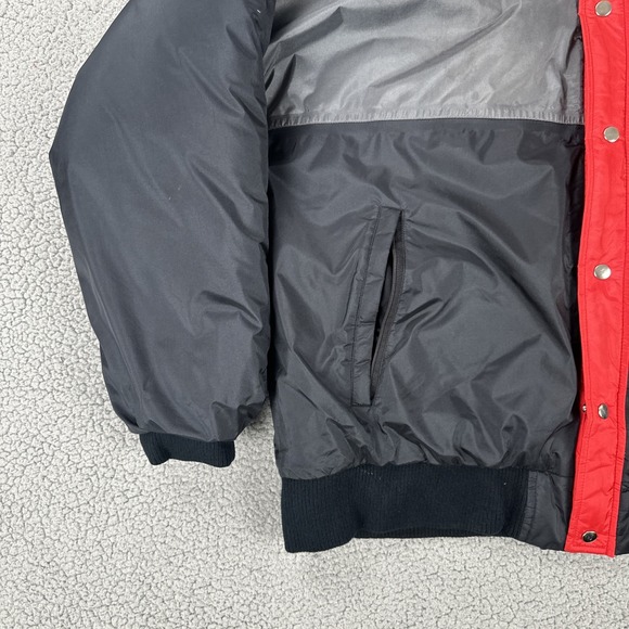 Vtg 80s Olympian CB Sports Gore Tex Jacket Coat Men Large Black Grey Red Lined - Picture 10 of 16